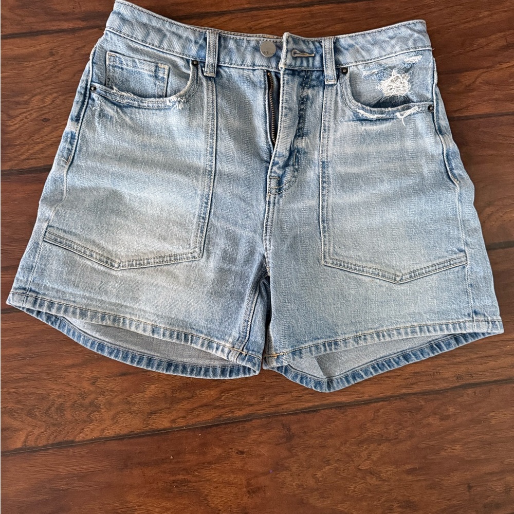 BKE Light Blue Denim Jean Shorts
